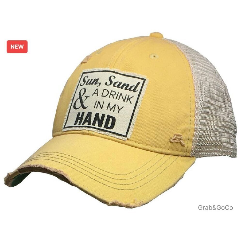 Distressed Trucker Cap Retro Y2K Chic Adjustable Snapback Mesh Back Casual